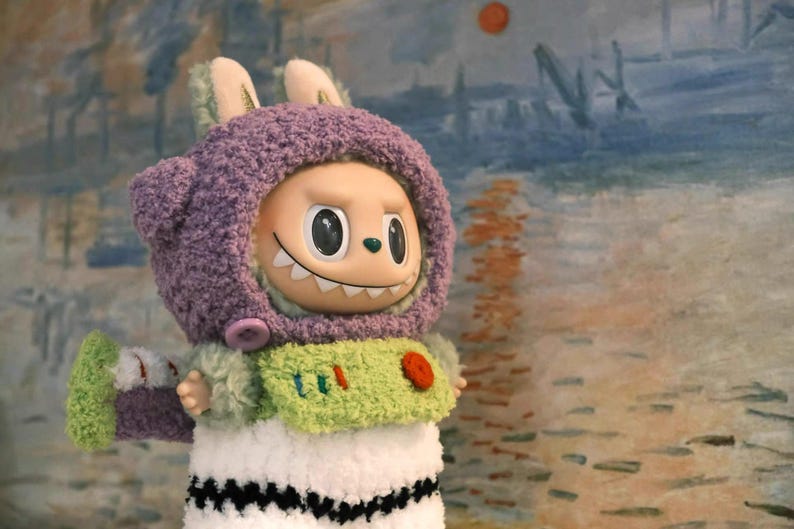 Labubu outfits Crochet Alien Visitor Set (No Doll Included)