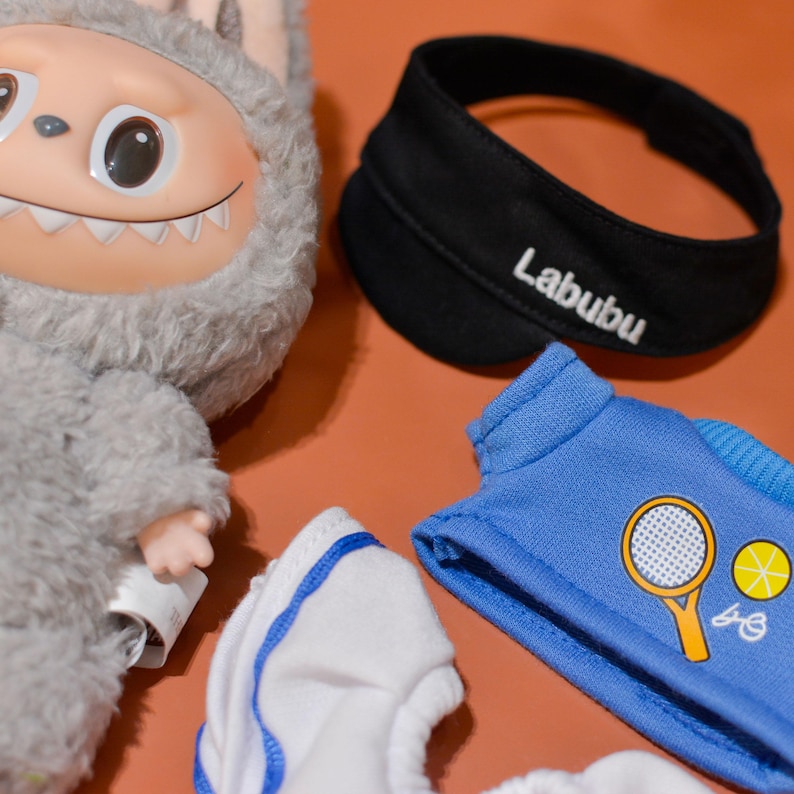 Labubu outfits Varsity Tennis Club Set (No Doll Included)