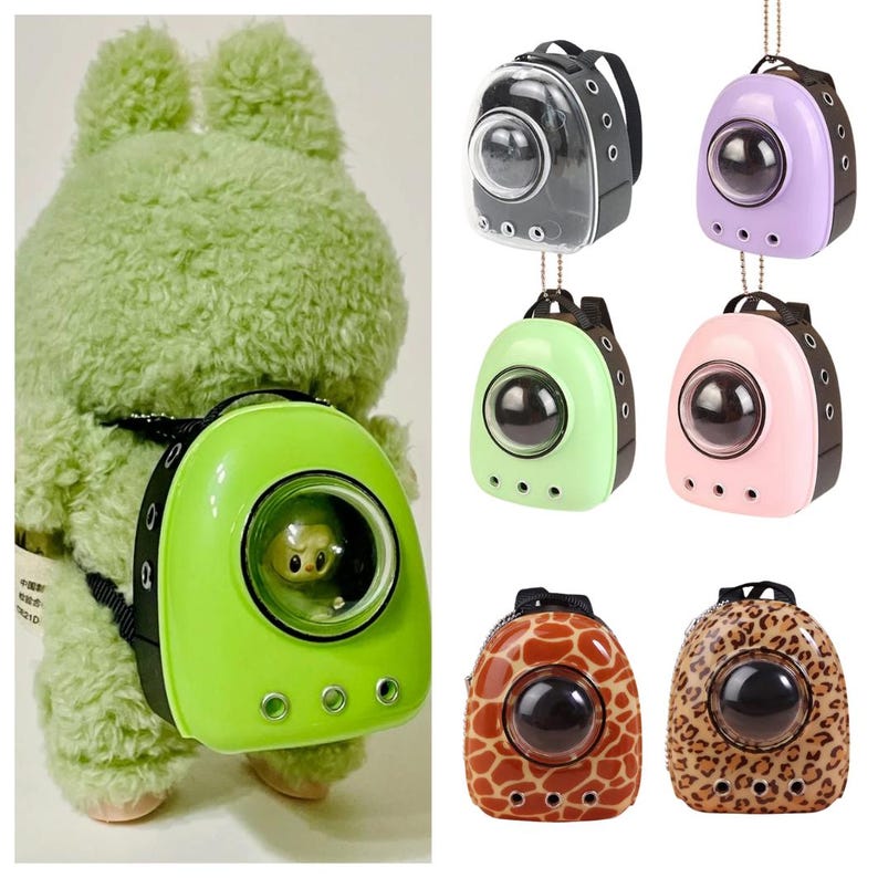 Labubu Outfits – Pet Carrier, Sneakers & Glasses Accessory Set (No Doll Included)