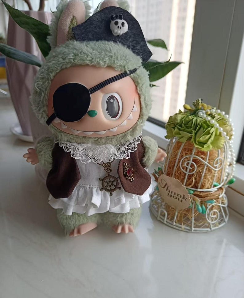 Labubu outfits Fantasy Pirate Girl Set (No Doll Included)