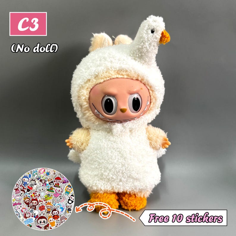Labubu outfits Mix & Match Critter Combo (No Doll Included)