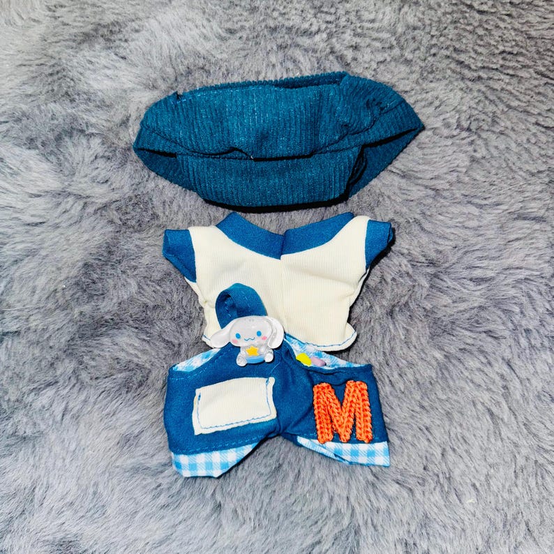 Labubu outfits Sporty Team Uniform Set – Blue / Pink Edition (No Doll Included)