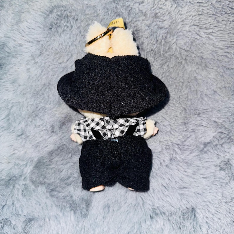 Labubu outfits Urban Streetwear Set with Bucket Hat & Shades (No Doll Included)