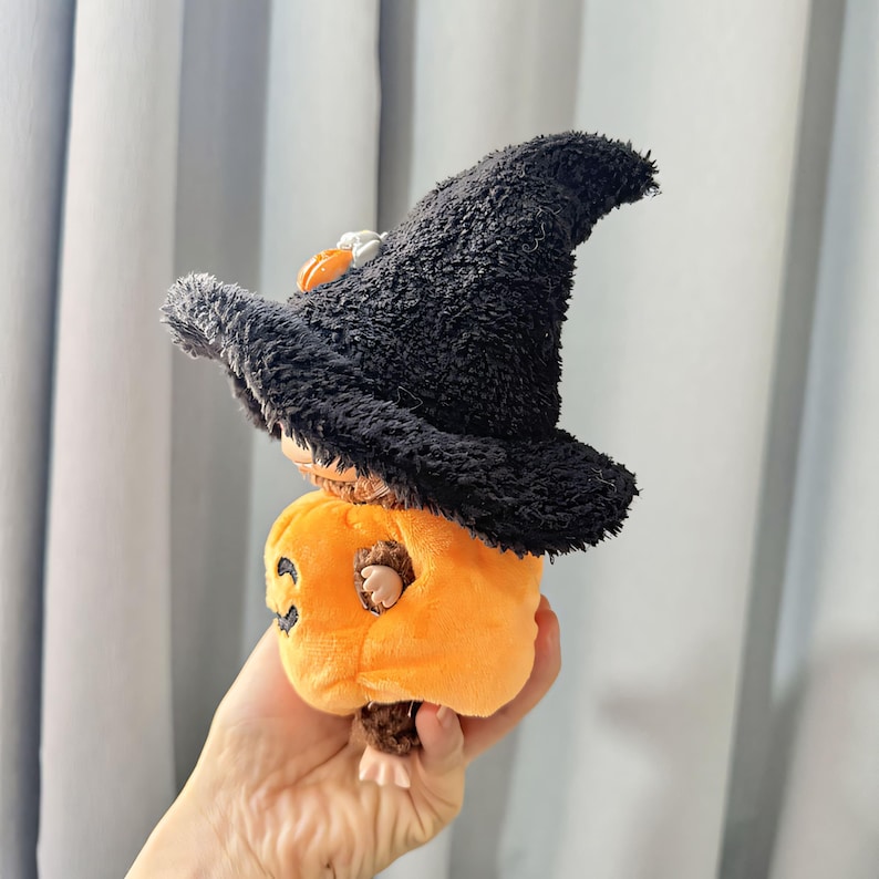 Labubu Outfits Halloween Pumpkin & Witch Hat Set – Spooky Cute Style (No Doll Included)