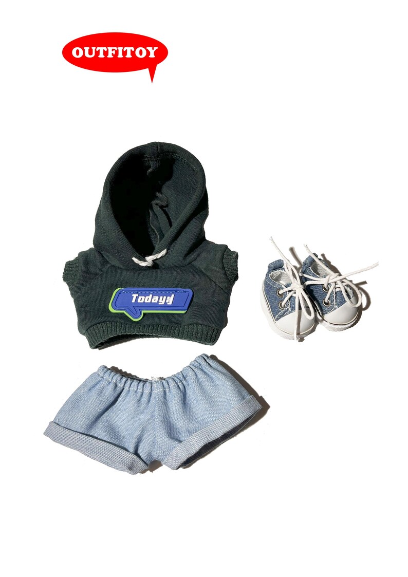 Labubu outfits Urban Chill Hoodie Set (No Doll Included)