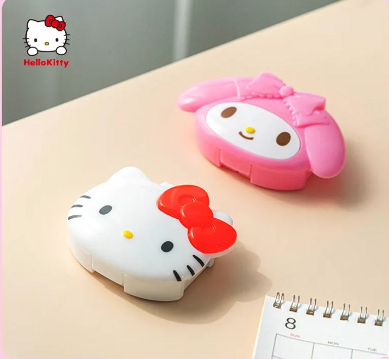 Sanrio Cute Pill Organizer-Pill Boxes for Travel Pill case Vitamins Fish Oil Supplements, Medication Organizer Dispenser for Fish Oils, Vitamin Holder Supplement