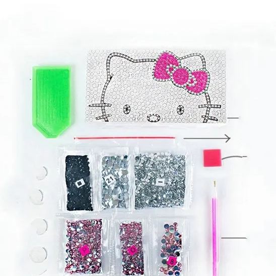 Hello Kitty Bling Bling Tissue box Handmade Crystals