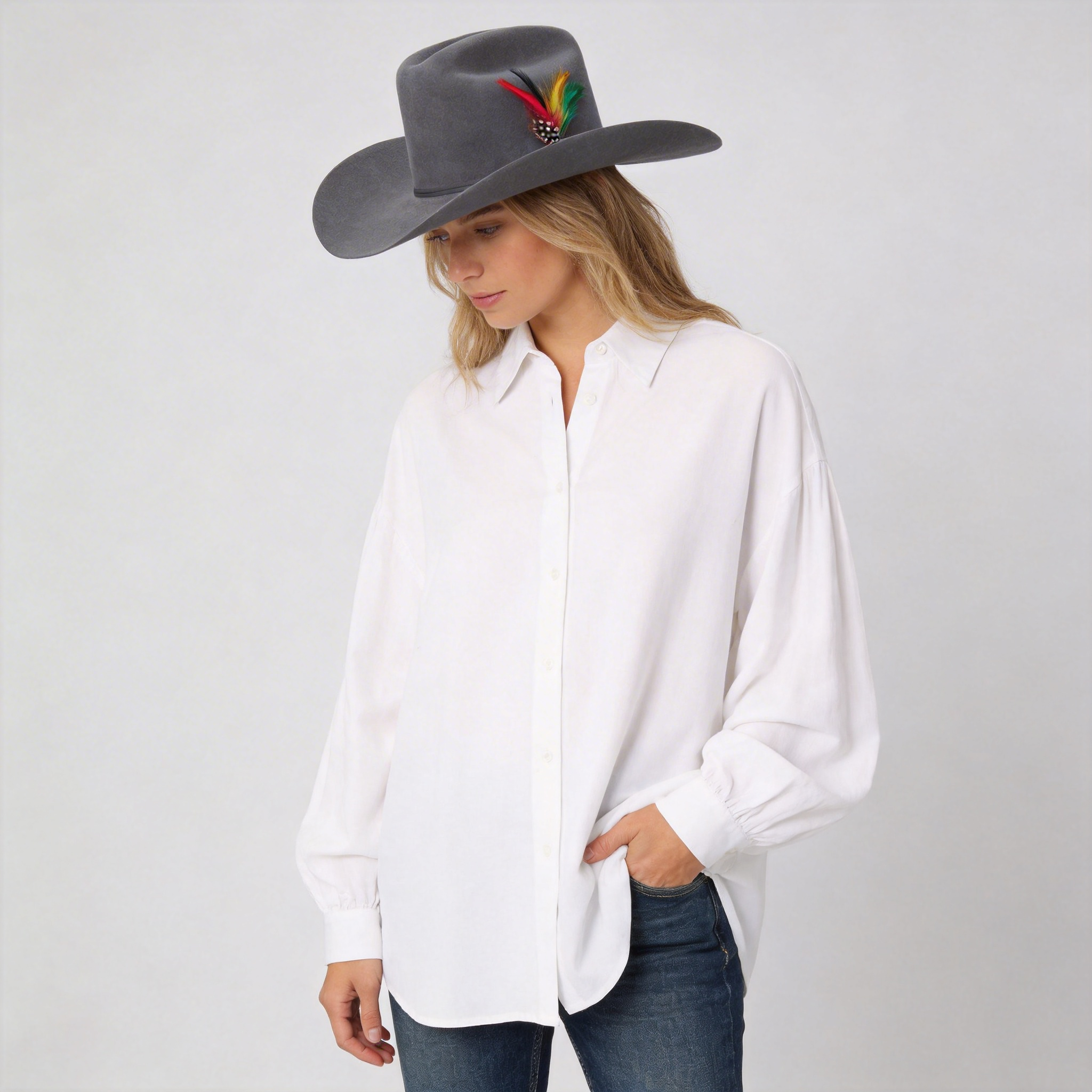 Women Western Felt Cowboy Hat