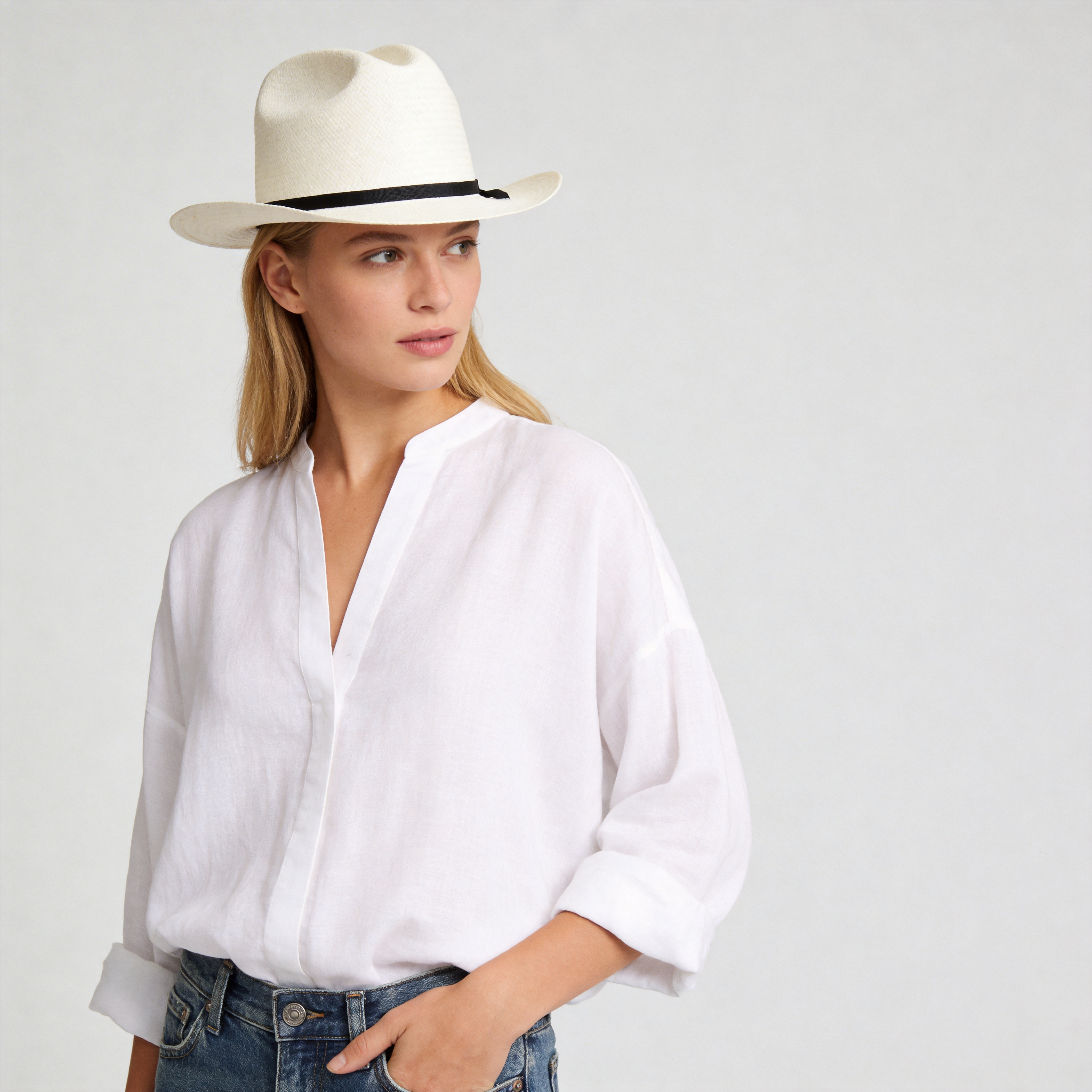 Women Summer Straw Cowboy Hat