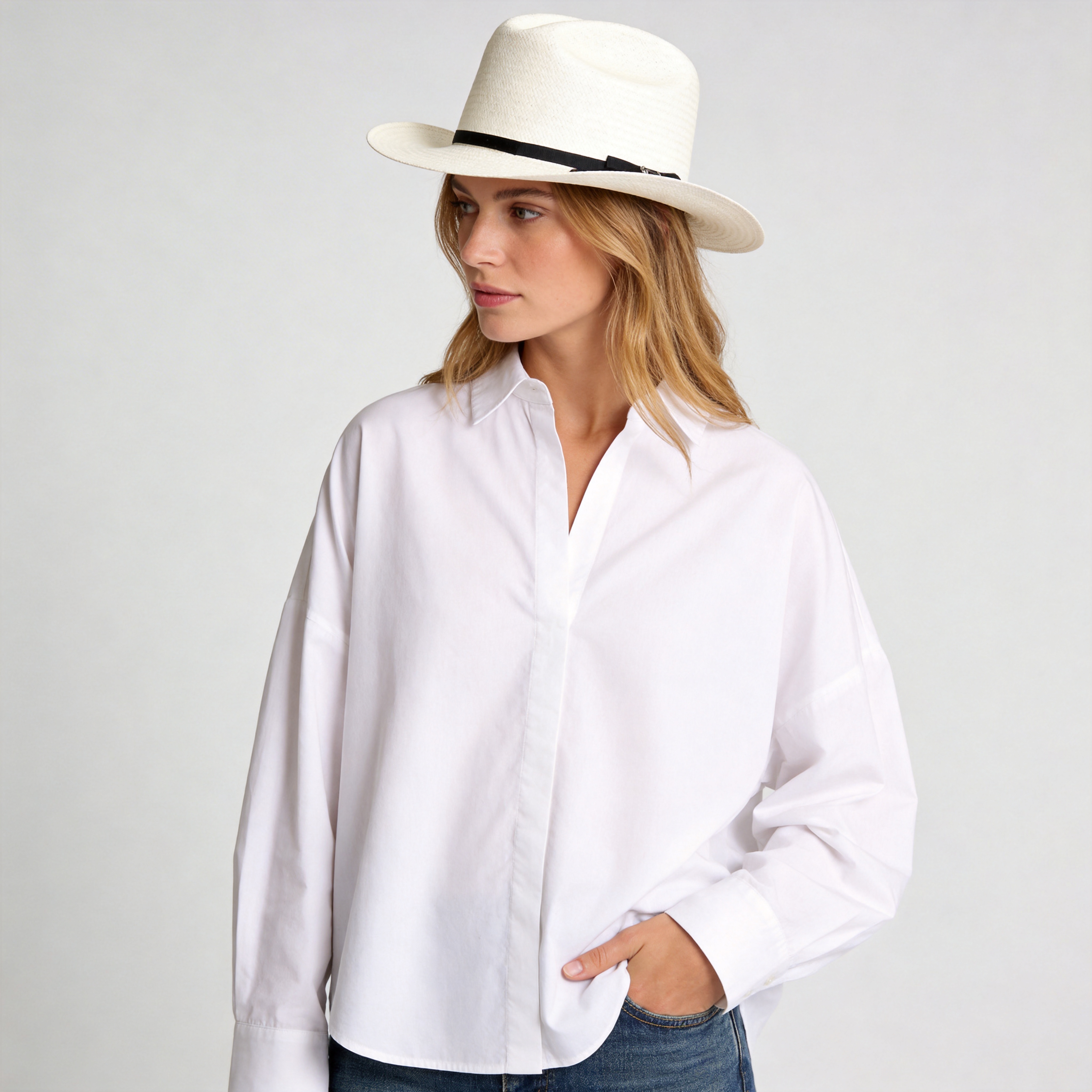 Women Summer Straw Cowboy Hat