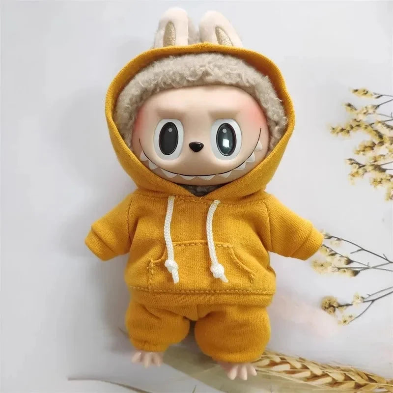 Labubu Outfits Casual Hoodie Set – Multiple Colors Available (No Doll Included)