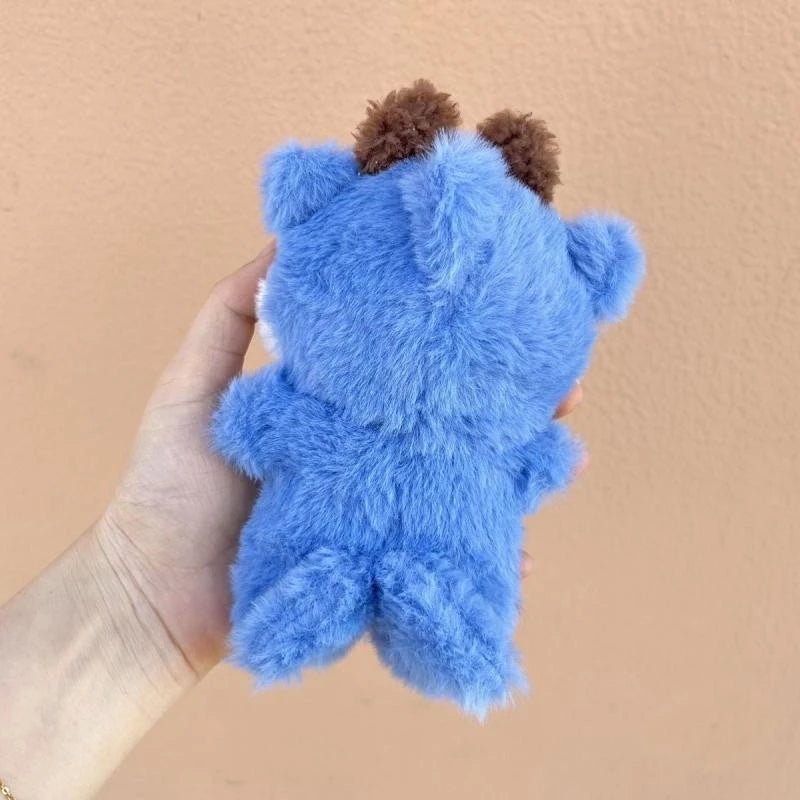 Labubu Cozy Sky Bear Outfit – Blue & White Plush (Doll Not Included)