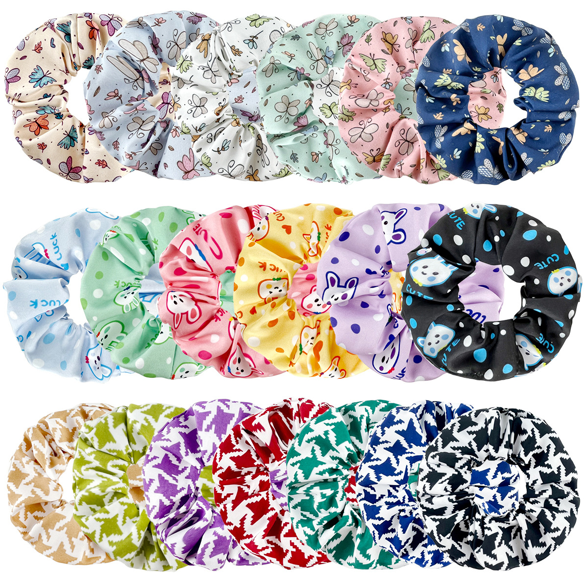 Sanrio Hair Scrunchies Kawaii Hair Scrunchy Ponytail Holder Hair Ties Accessories for Women and Girls