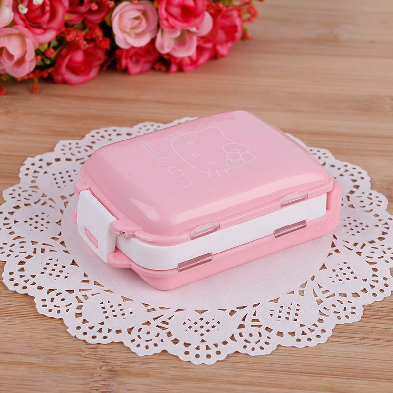 Hellokitty Pill Organizer-Pill Boxes for Travel Pill case Vitamins Fish Oil Supplements, Medication Organizer Dispenser for Fish Oils, Vitamin Holder Supplement