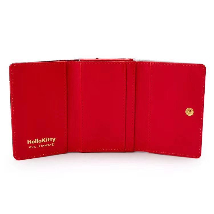 Sanrio Cute Character Small Wallet Short Ladies Wallet Leather Tri-fold Wallet Money Bag