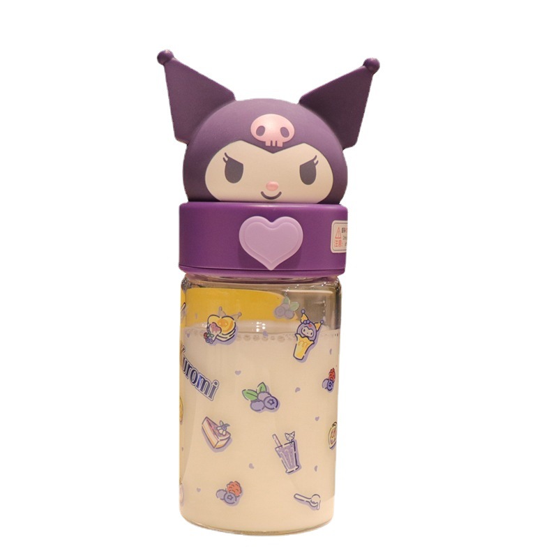 Sanrio Glass Water Bottle (360ml)