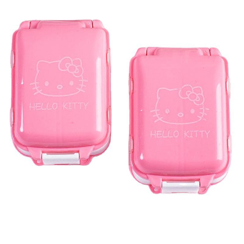 Hellokitty Pill Organizer-Pill Boxes for Travel Pill case Vitamins Fish Oil Supplements, Medication Organizer Dispenser for Fish Oils, Vitamin Holder Supplement