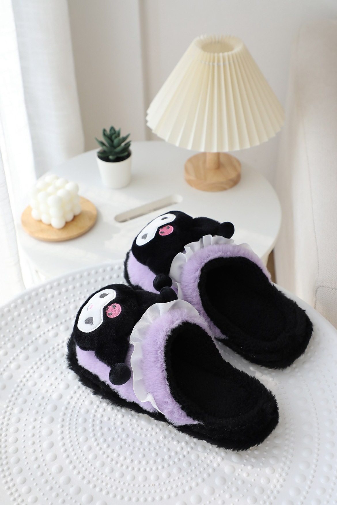 Sanrio Fuzzy Slippers Women Kawaii Slippers for Women House Slippers Cute Slippers
