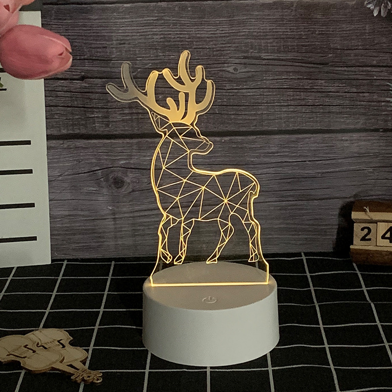 Sanrio 3D LED Optical Illusion Sleep Night Light 3/7 Colors Bedroom Decor Table Lamp Birthday Xmas Gifts