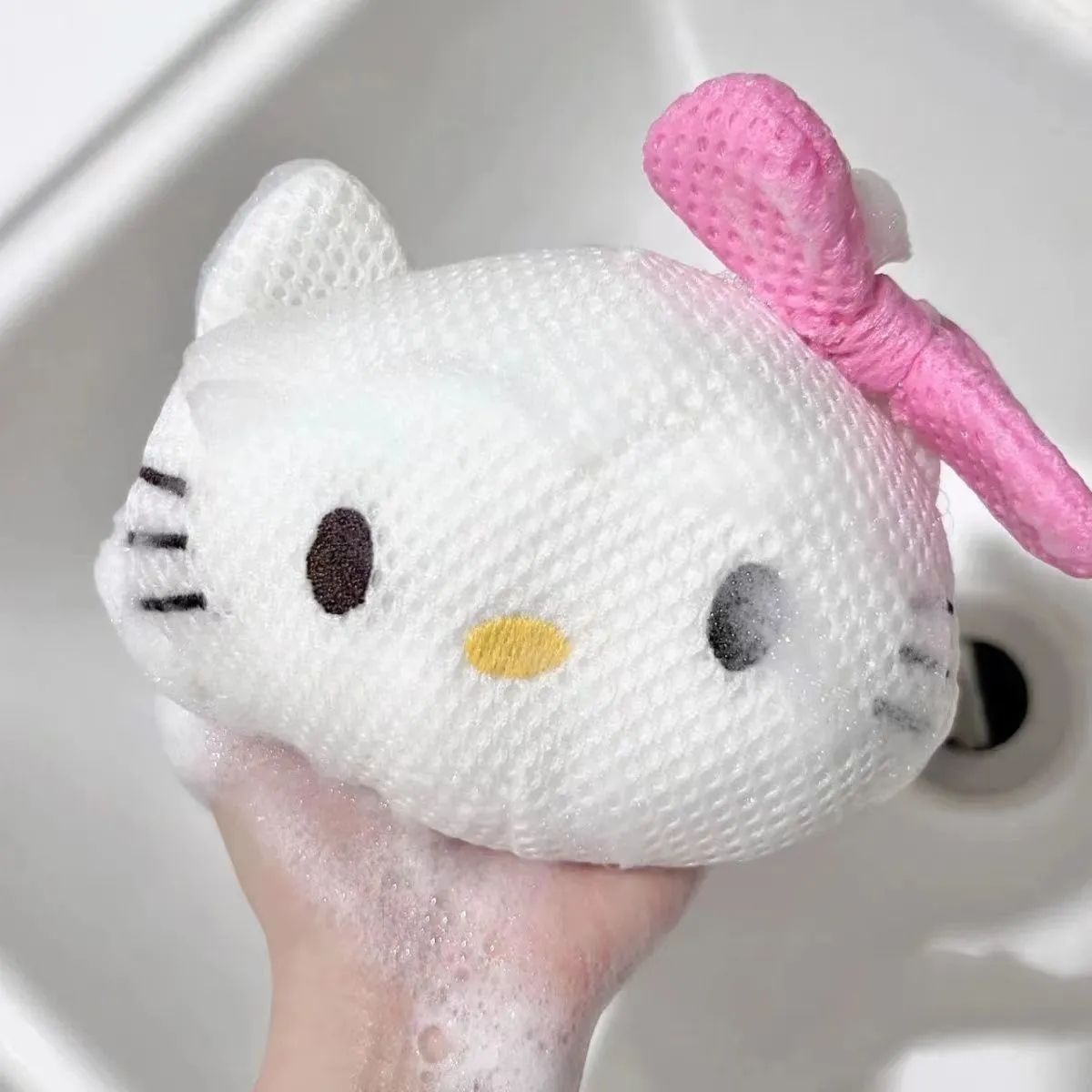 Sanrio Shower Ball Gentle Exfoliating Bath Sponge Loofah Pouf