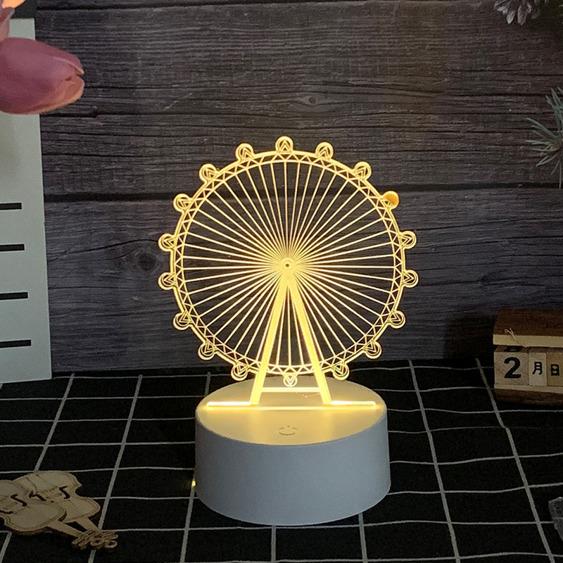 Sanrio 3D LED Optical Illusion Sleep Night Light 3/7 Colors Bedroom Decor Table Lamp Birthday Xmas Gifts