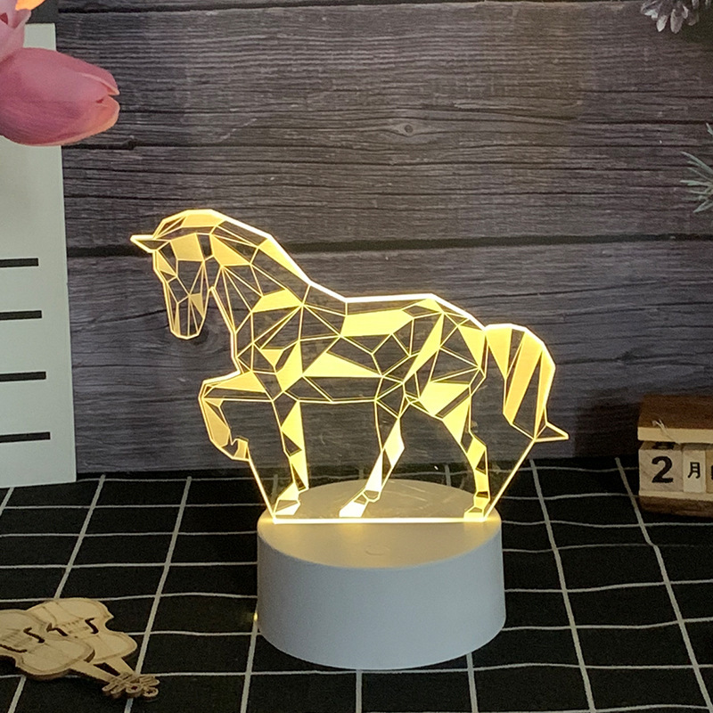 Sanrio 3D LED Optical Illusion Sleep Night Light 3/7 Colors Bedroom Decor Table Lamp Birthday Xmas Gifts