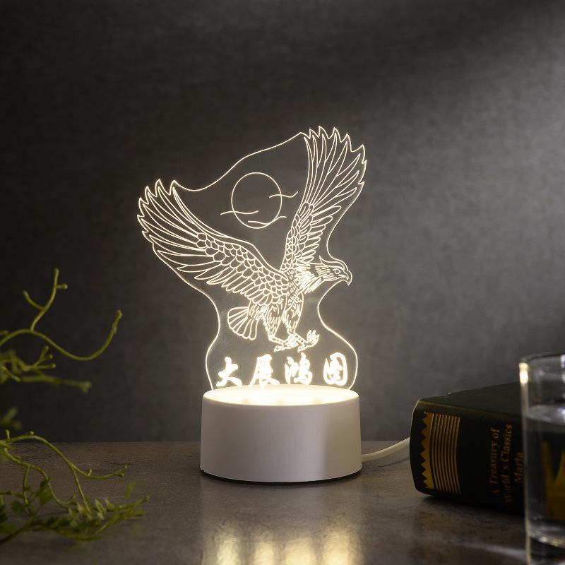 Sanrio 3D LED Optical Illusion Sleep Night Light 3/7 Colors Bedroom Decor Table Lamp Birthday Xmas Gifts