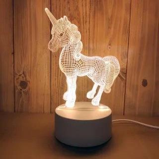 Sanrio 3D LED Optical Illusion Sleep Night Light 3/7 Colors Bedroom Decor Table Lamp Birthday Xmas Gifts