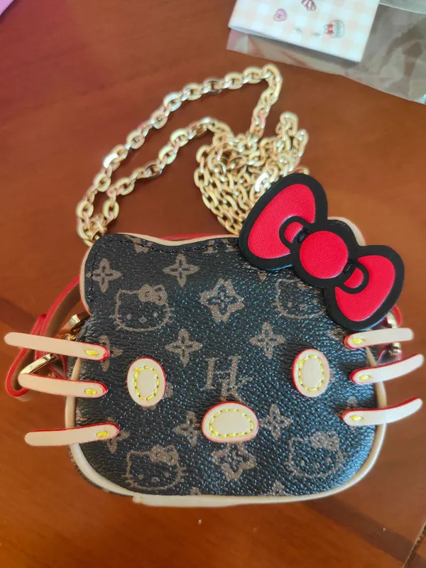 Hellokitty Mini Purse Bag Mini Top Handle Clutch Crossbody Handbag Mini Cute Purse Lipstick Bag Ladies Accessories Gift