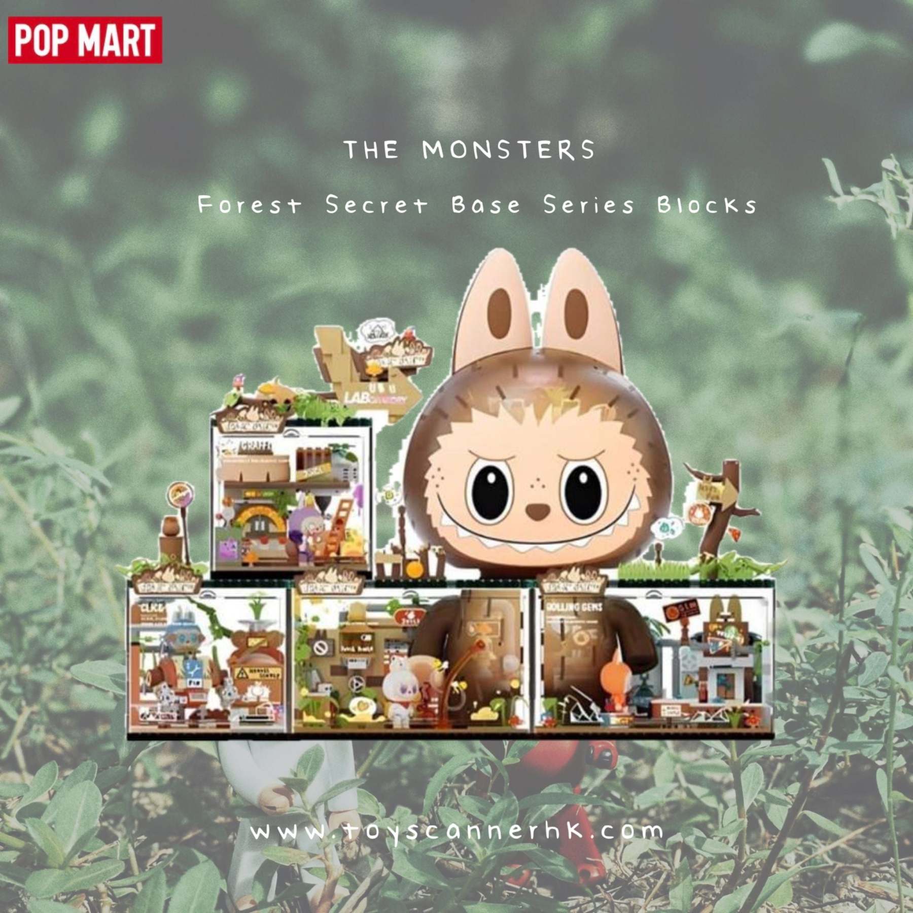 POP MART – THE MONSTERS Forest Secret Base Series – Flat-Pack Building Block Set