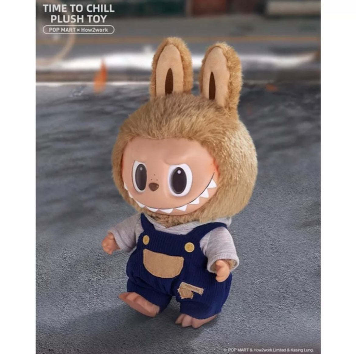 POP MART x How2work LABUBU “Time to Chill” – Soft Vinyl Plush Doll