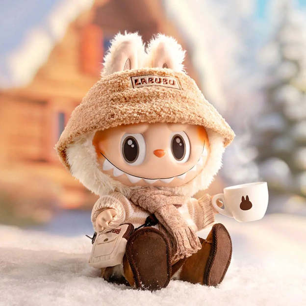 POP MART x How2work LABUBU – Dress Be Latte Soft Vinyl Plush Doll