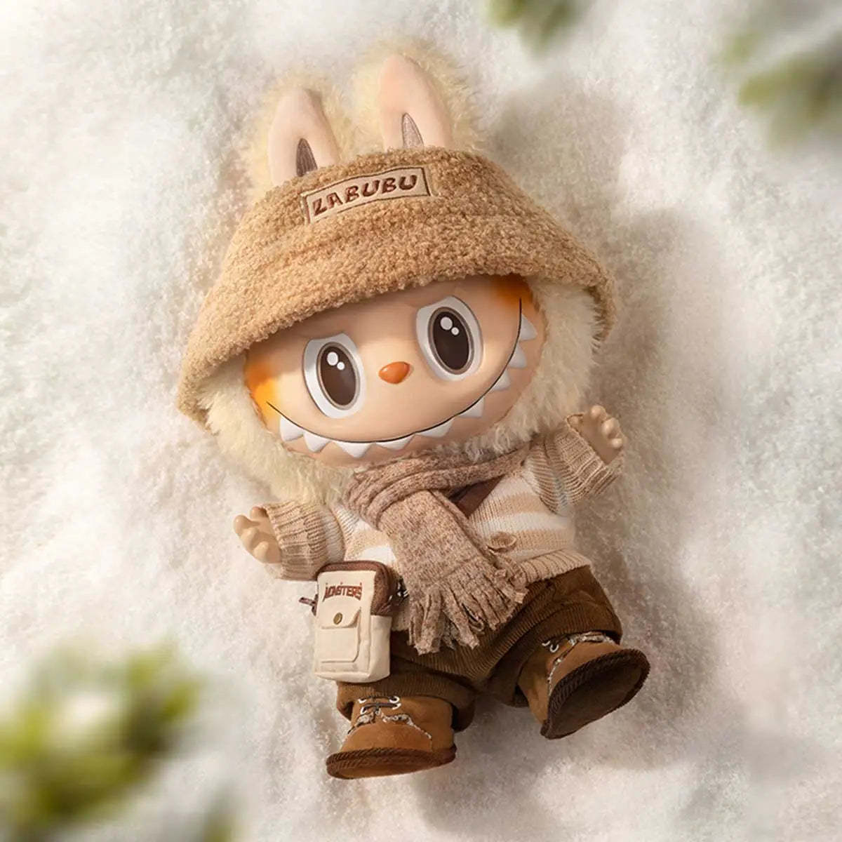 POP MART x How2work LABUBU – Dress Be Latte Soft Vinyl Plush Doll