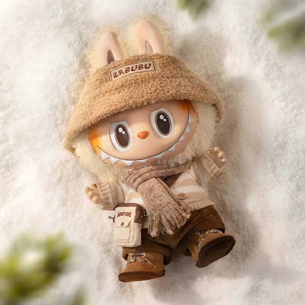 POP MART x How2work LABUBU – Dress Be Latte Soft Vinyl Plush Doll