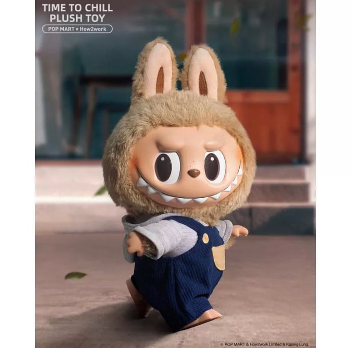 POP MART x How2work LABUBU “Time to Chill” – Soft Vinyl Plush Doll
