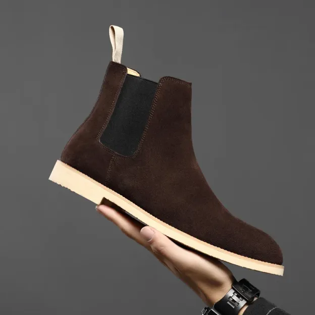 Wholesale chelsea boots men suede leather suede boots for men 2024