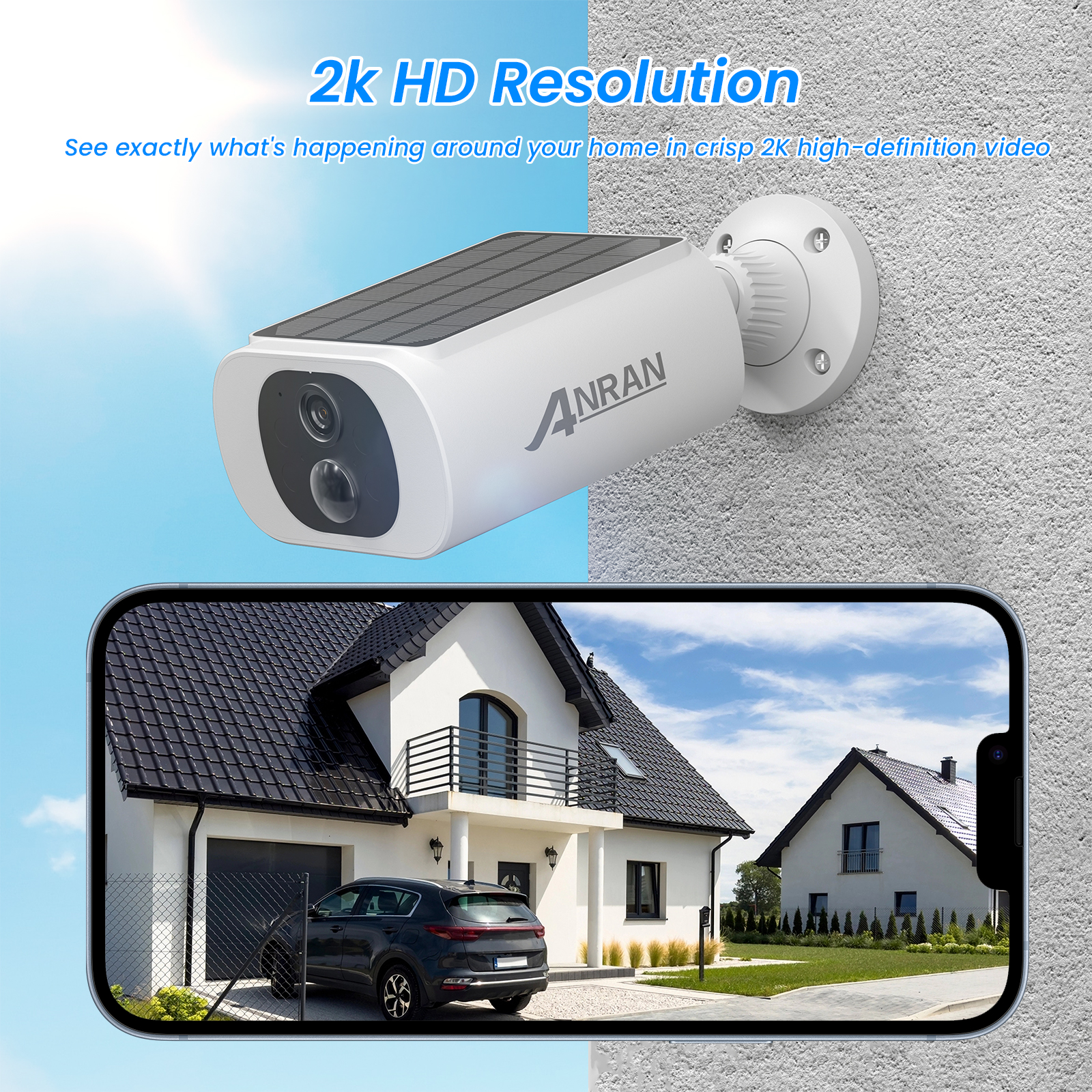ANRAN C3 Pro 2K 3MP Integrated Solar Battery Camera