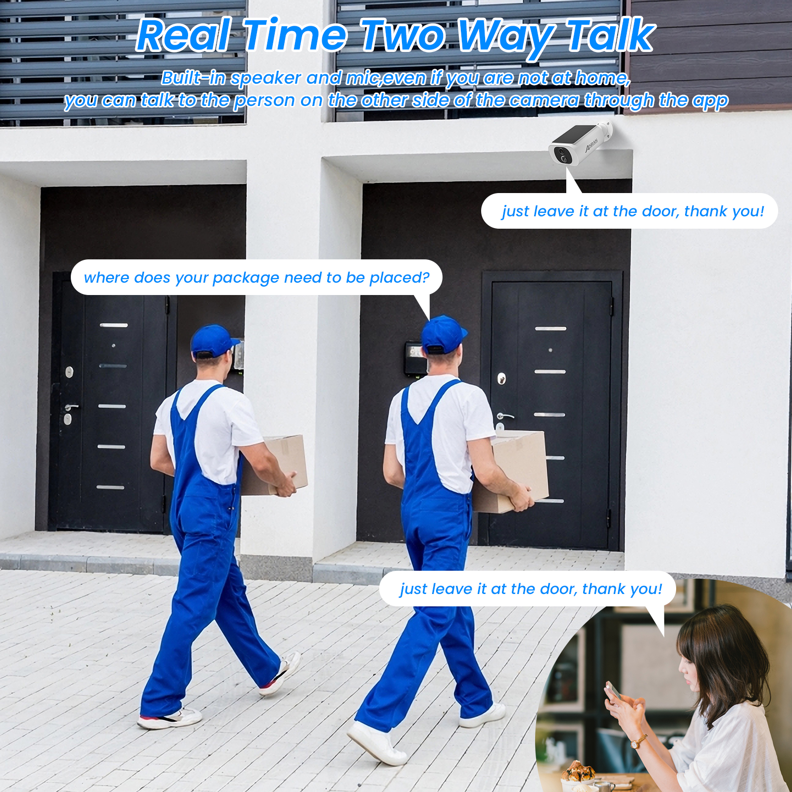 ANRAN C3 Max 5MP Integrated Solar Battery Camera