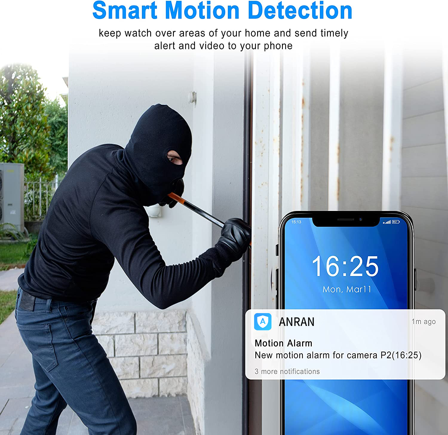 ANRAN 5MP Wifi ptz Kit 8CH NVR 2TB HDD