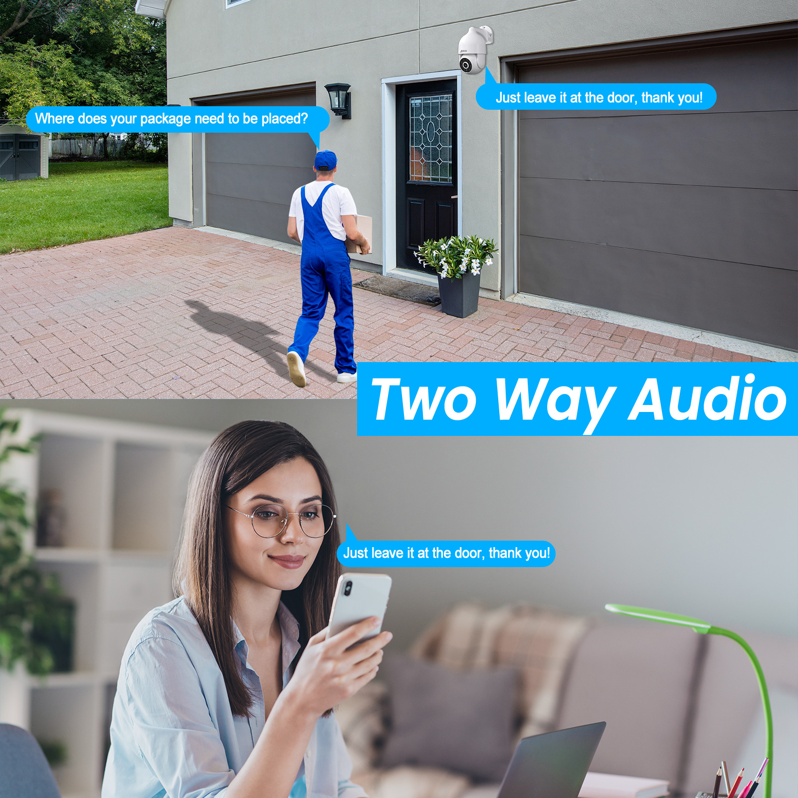 ANRAN 3K 5MP POE Security Camera System with Auto Tracking, AI Human Detection, 2-Way Audio