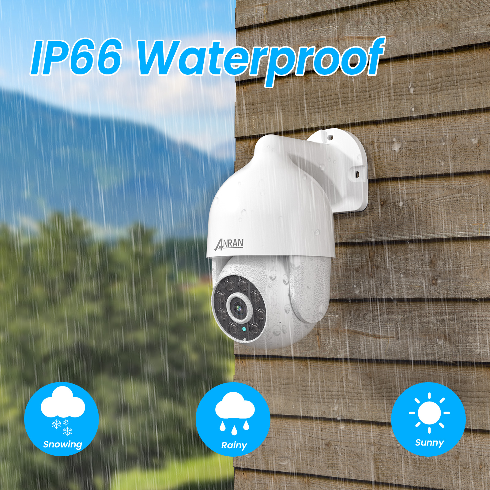 ANRAN 3K 5MP POE Security Camera System with Auto Tracking, AI Human Detection, 2-Way Audio