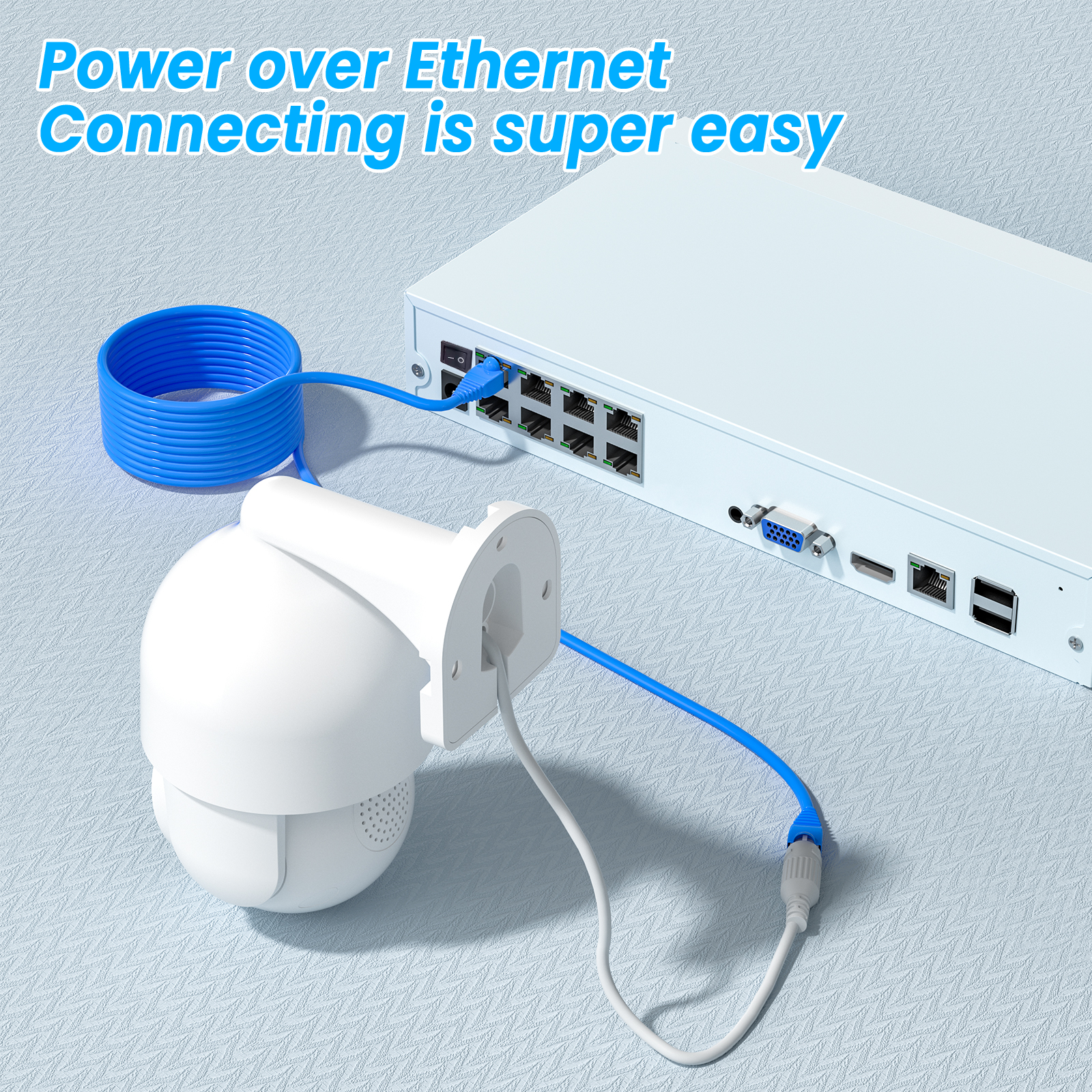 ANRAN 3K 5MP POE Security Camera System with Auto Tracking, AI Human Detection, 2-Way Audio