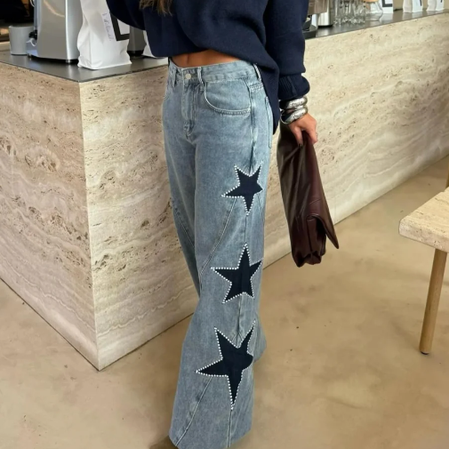 Casual Star Straight Jeans