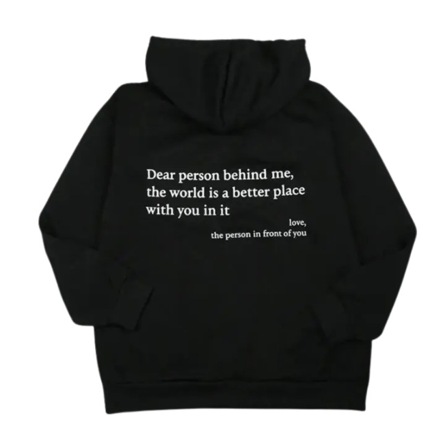 Dear Person Behind Me Zip Hoodie