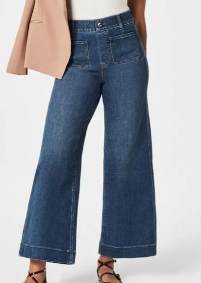 Tummy Control Cropped Wide-Leg Jeans(BUY 2 FREE SHIPPING)