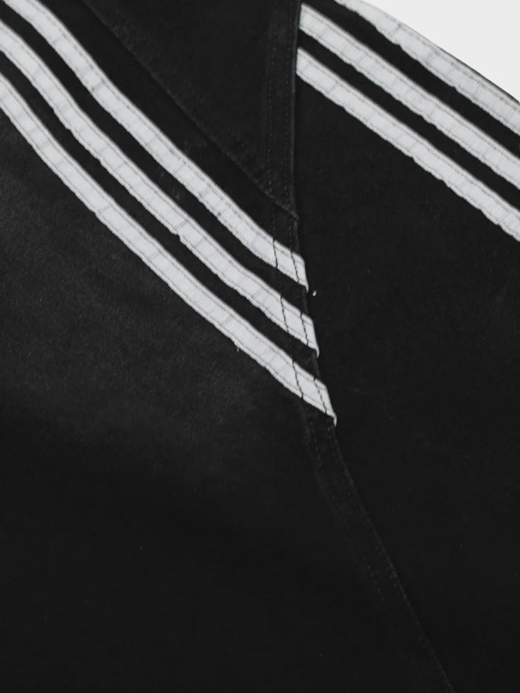 Blacktend Striped Barrel Denim Jeans