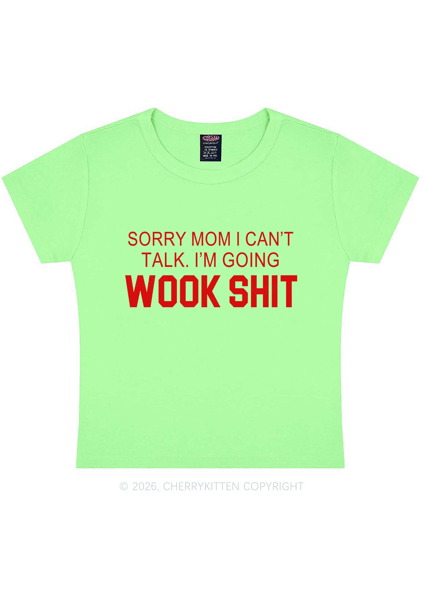 Im Going Wook Shxt Y2K Baby Tee Cherrykitten