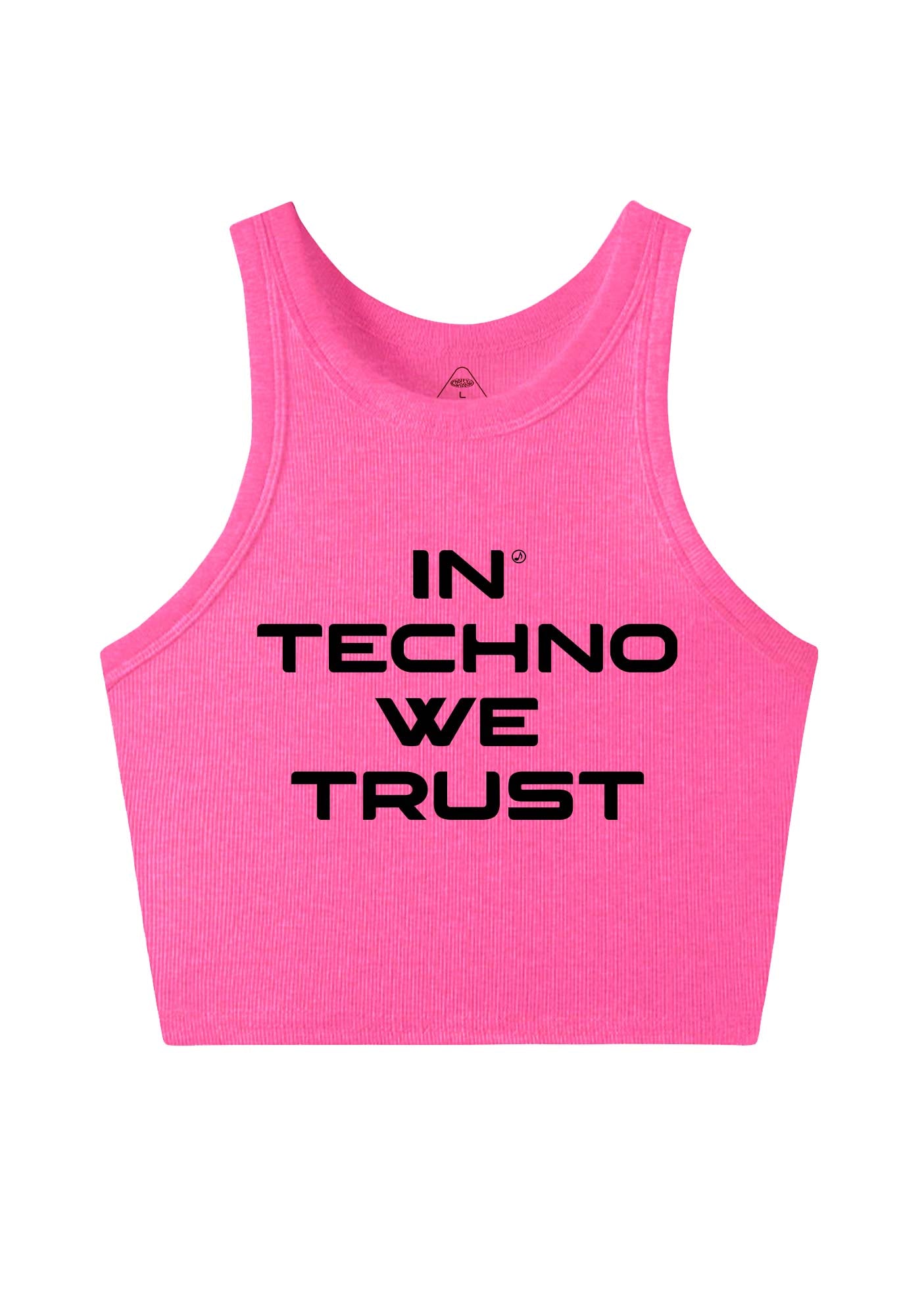 In Techno We Trust Y2K Crop Tank Top Cherrykitten