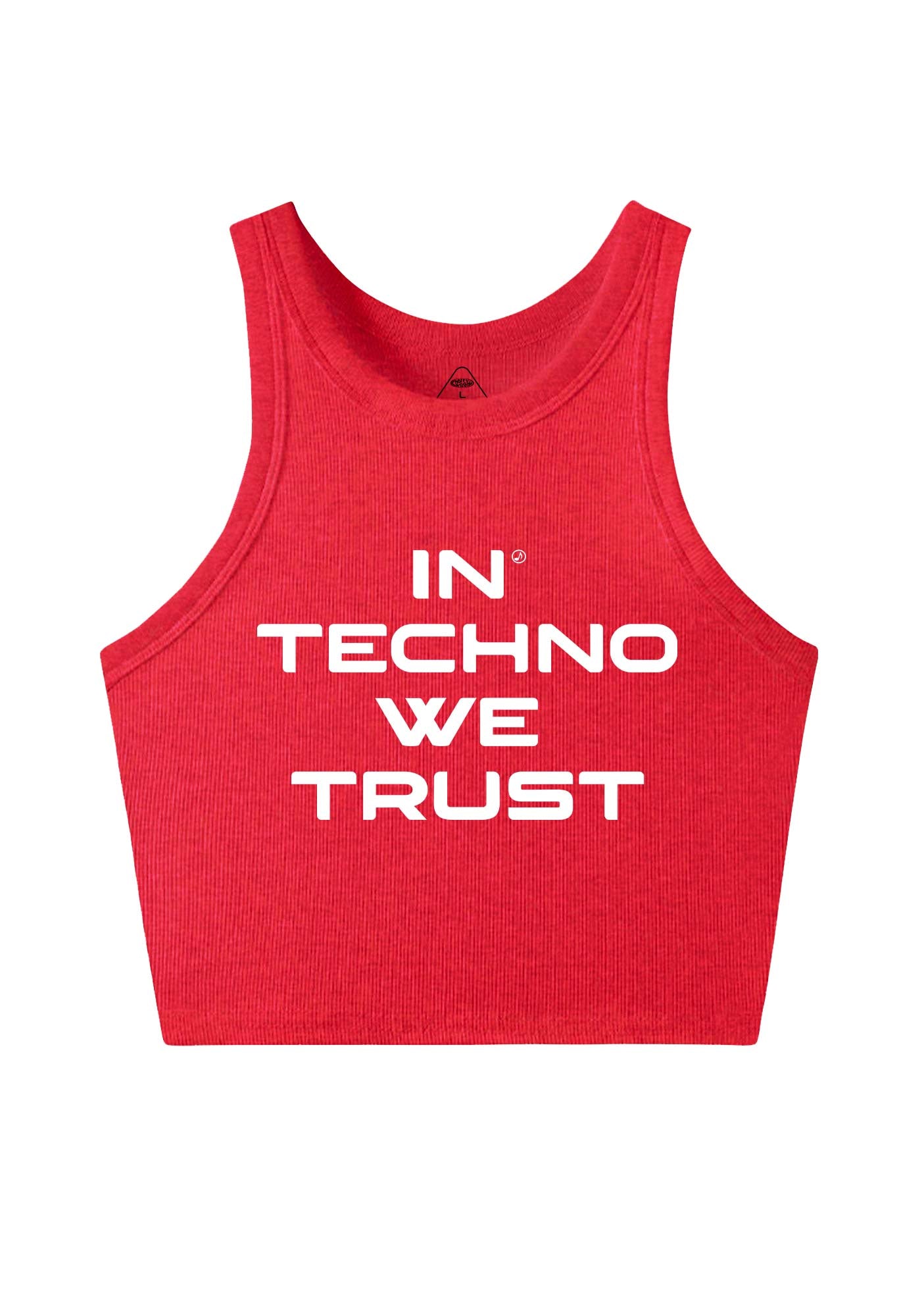 In Techno We Trust Y2K Crop Tank Top Cherrykitten