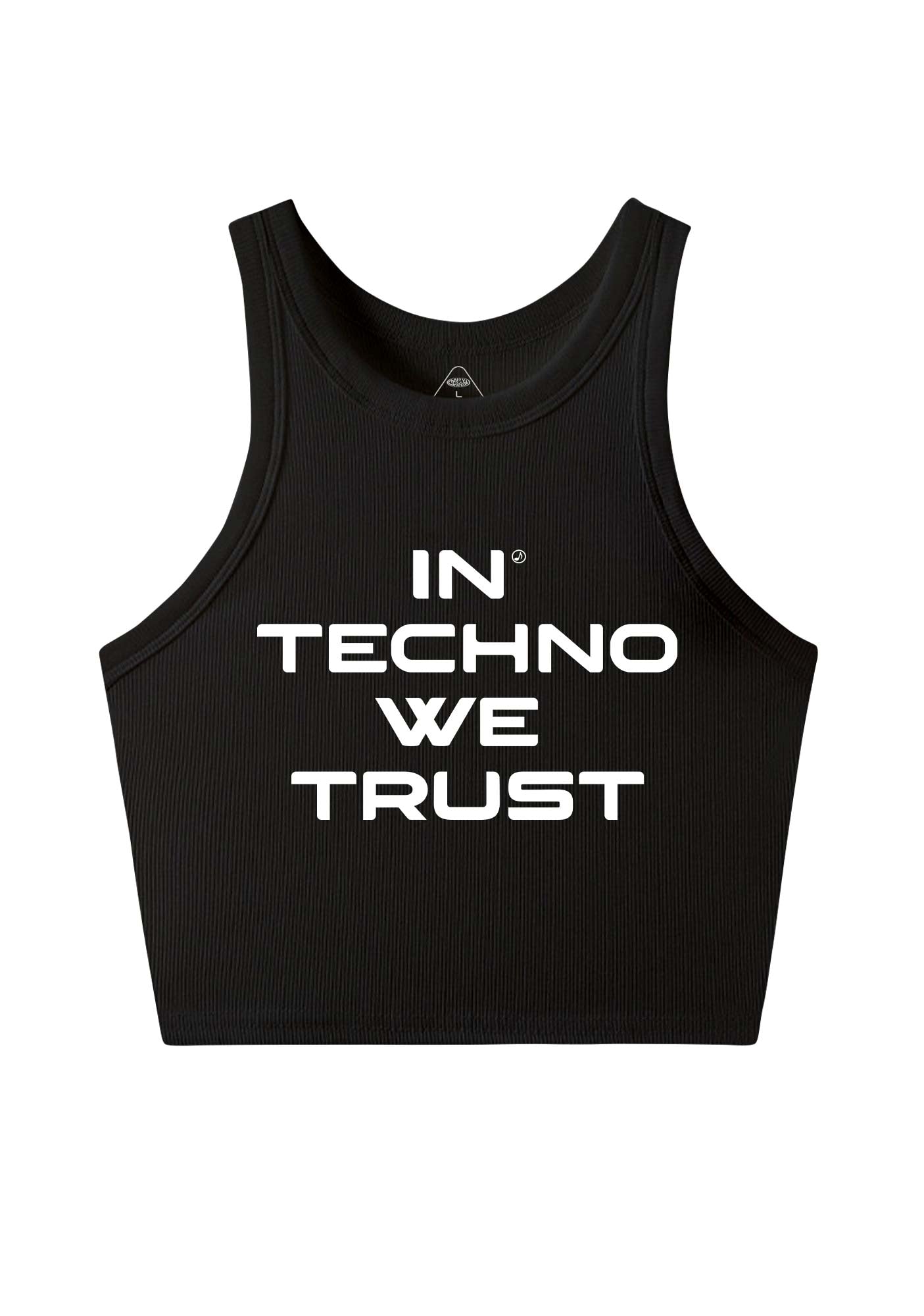 In Techno We Trust Y2K Crop Tank Top Cherrykitten